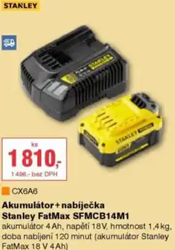 DEK Akumulátor+nabíječka Stanley FatMax SFMCB14M1 nabídka