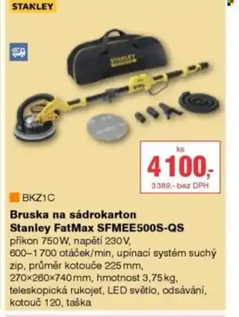 DEK Bruska na sádrokarton Stanley FatMax SFMEE500S-QS nabídka