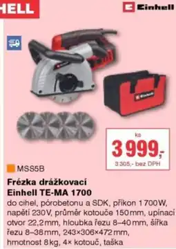 DEK Frézka drážkovací Einhell TE-MA 1700 nabídka
