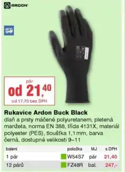 DEK Rukavice Ardon Buck Black nabídka