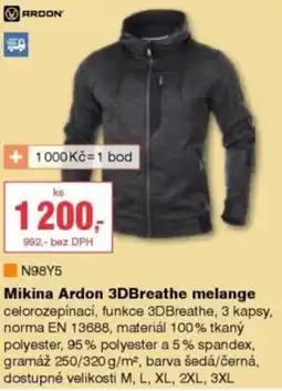 DEK Mikina Ardon 3DBreathe melange nabídka