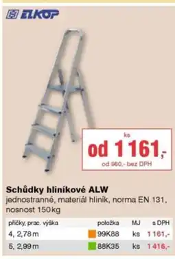DEK Schůdky hliníkové ALW nabídka