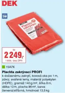 DEK Plachta zakrývací PROFI nabídka