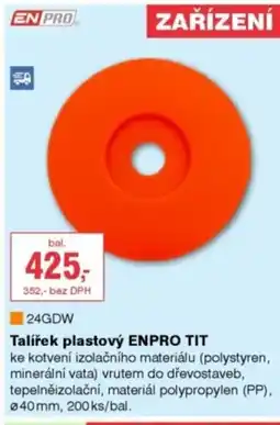 DEK Talířek plastový ENPRO TIT nabídka