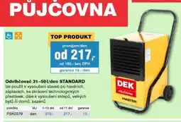DEK Odvlhčovač 31-501/den STANDARD nabídka