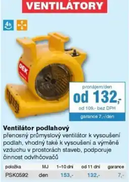 DEK Ventilátor podlahový nabídka