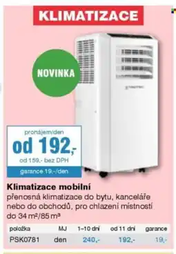 DEK Klimatizace mobilní nabídka