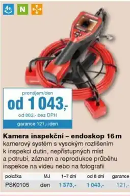 DEK Kamera inspekční - endoskop 16m nabídka