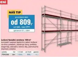 DEK Lešení fasádní sestava 100 m² nabídka