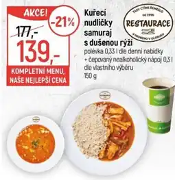 Globus Kuřecí nudličky samuraj s dušenou rýží nabídka