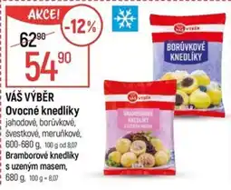 Globus VÁŠ VÝBĚR Ovocné knedlíky nabídka