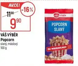 Globus VÁŠ VÝBĚR Popcorn slaný, máslový nabídka