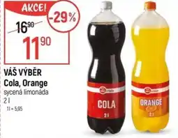 Globus VÁŠ VÝBĚR Cola, Orange sycená limonáda nabídka