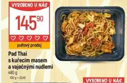 Globus Pad Thai s kuřecím masem a vaječnými nudlemi nabídka