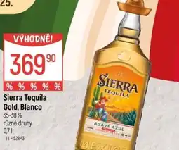 Globus Sierra Tequila Gold, Blanco 35-38% nabídka