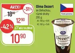 Globus Olma Dezert se šlehačkou nabídka
