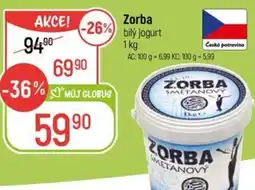 Globus Zorba bílý jogurt nabídka