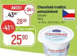 Globus Choceňské tradiční pomazánkové přírodní nabídka