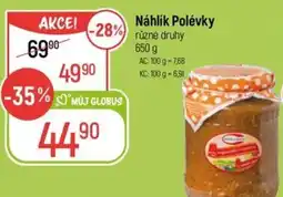 Globus Náhlík Polévky nabídka