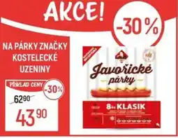 Globus Na párky značky kostelecké uzeniny nabídka