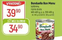Globus Bonduelle Bon Menu luštěniny nabídka