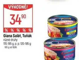 Globus Giana Salát, Tuňák nabídka
