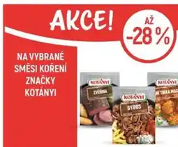 Globus Na vybrané směsi koření značky kotányi nabídka