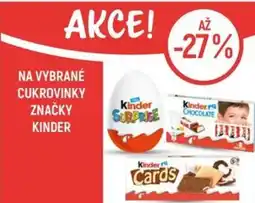 Globus Na vybrané cukrovinky značky kinder nabídka