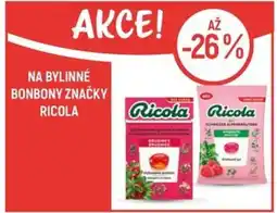 Globus Na bylinné bonbony značky ricola nabídka