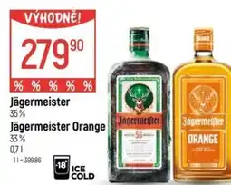 Globus Jägermeister 35% Jägermeister Orange 33% nabídka