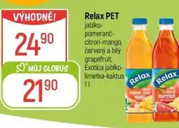 Globus Relax PET jablko- pomeranč- citron-mango, červený a bíly nabídka