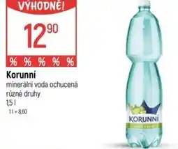 Globus Korunní minerální voda ochucená nabídka