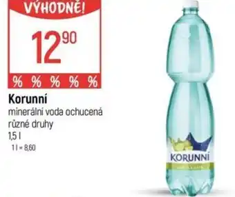 Globus Korunní minerální voda ochucená nabídka