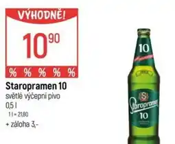 Globus Staropramen 10 světlé výčepní pivo nabídka