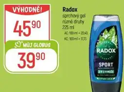 Globus Radox sprchový gel nabídka