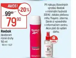 Globus Reebok deodorant nabídka
