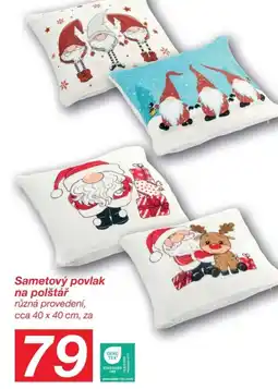 Kik Sametový povlak na polštář nabídka