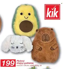 Kik Plyšový hřejivý polštářek nabídka