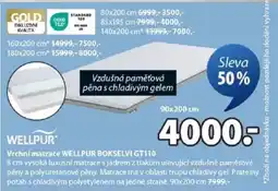 JYSK Vrchní matrace WELLPUR BOKSELVI GT110 nabídka