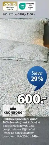 JYSK Perkálové povlečení EMILY nabídka