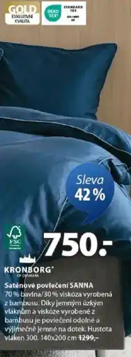JYSK Saténové povlečení SANNA nabídka