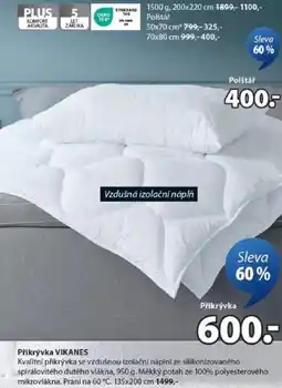 JYSK Přikrývka VIKANES nabídka
