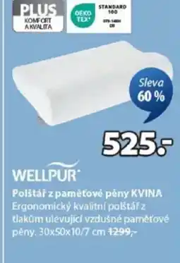 JYSK Polštář z paměťové pěny KVINA nabídka