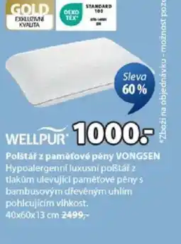 JYSK Polštář z paměťové pěny VONGSEN nabídka