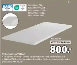 JYSK Vrchní matrace VINGAN nabídka