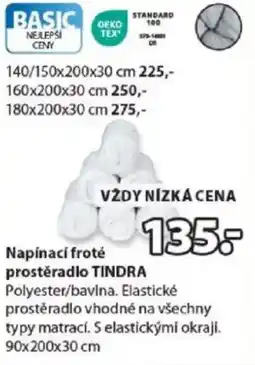JYSK Napínací froté prostěradlo TINDRA nabídka
