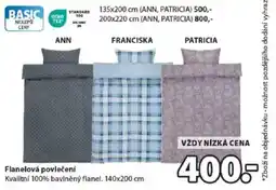 JYSK Flanelová povlečení nabídka