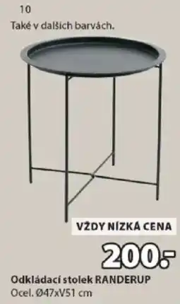 JYSK Odkládací stolek RANDERUP nabídka