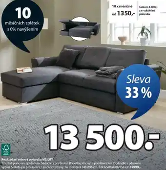 JYSK Rozkládací rohová pohovka VEJLBY nabídka