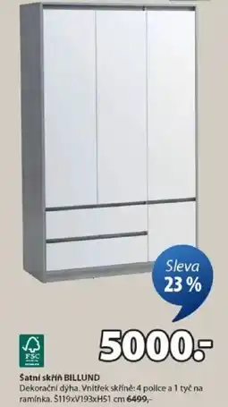 JYSK Šatní skříň BILLUND nabídka